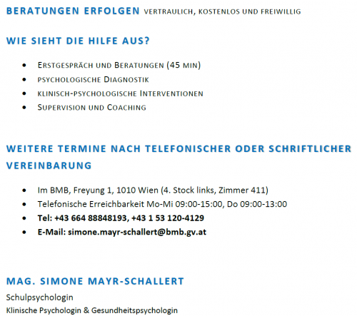 Screenshot Schulpsychologie 1